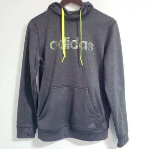 Adidas Medium Climawarm Gray/Grey Athletic Pullover Hoodie Sweatshirt